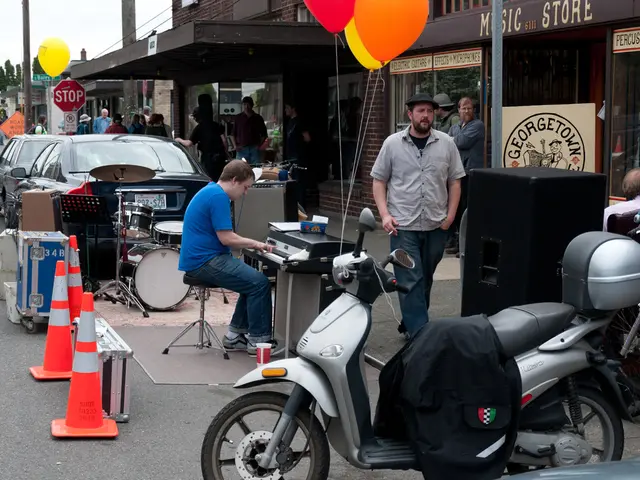 Melodies from the traditional Dombra instrument echo powerfully on the towering heights of Mount...