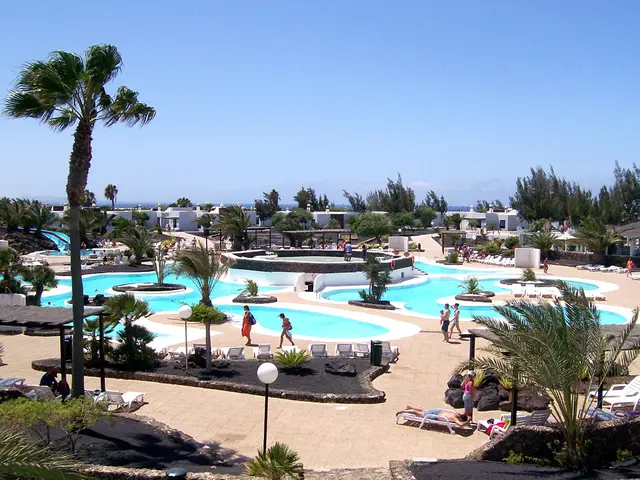 Experiencing a tropical vibe, as if you're on a Caribbean beach.