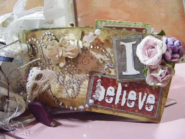 Here in this picture we can see a table present, on which we can see some gift items present over...