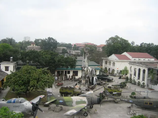 These are the 3 aeroplanes at the down side there are trees and here there are big houses. At the...